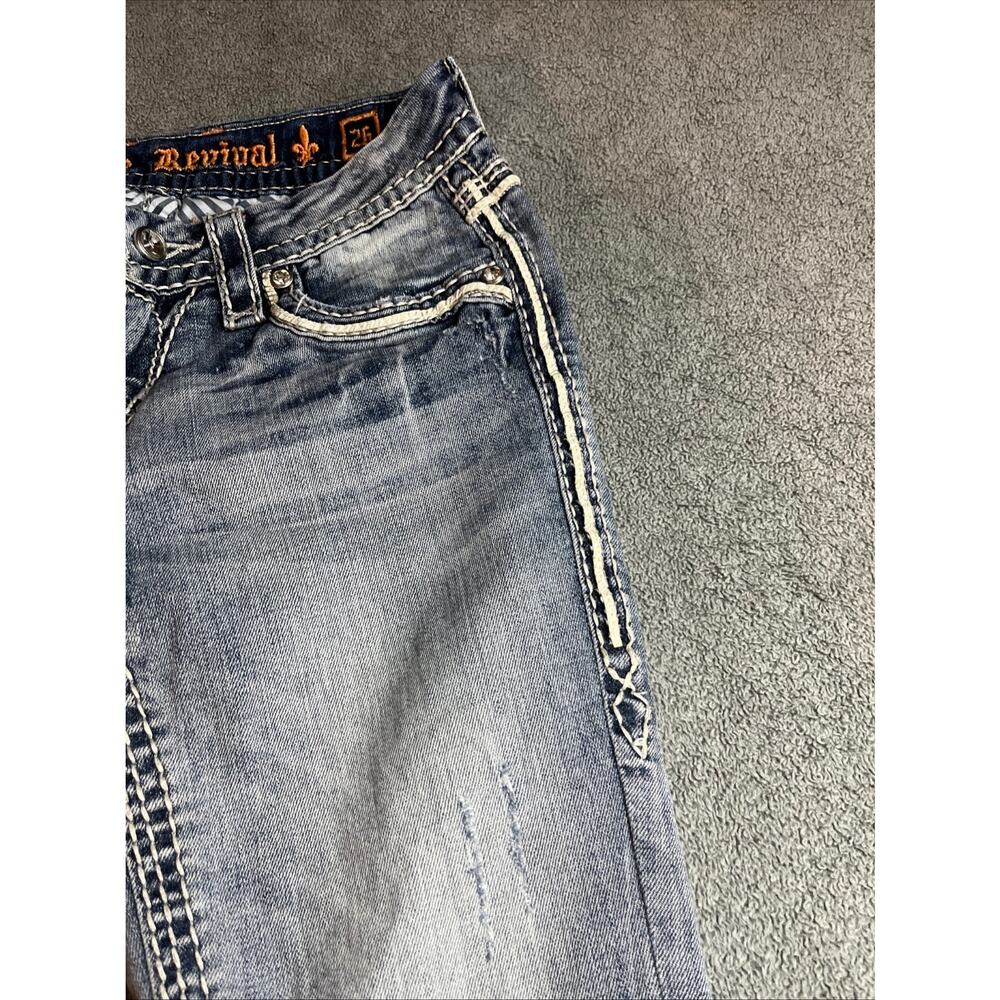Rock Revival Donna Boot Cut Jeans Low rise Light Wash Size 26 B206 - Picture 6 of 16